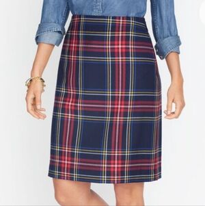 Talbots Tartan Plaid A-Line Skirt, Size 18